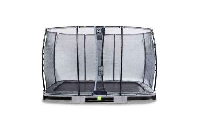 EXIT Elegant Inground Trampoline Met Economy Veiligheidsnet 244x427 Grijs 1 EXIT Elegant Inground Trampoline Met Economy Veiligheidsnet 244x427 Grijs