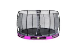 EXIT Elegant Inground Trampoline Met Economy Veiligheidsnet 366 Paars