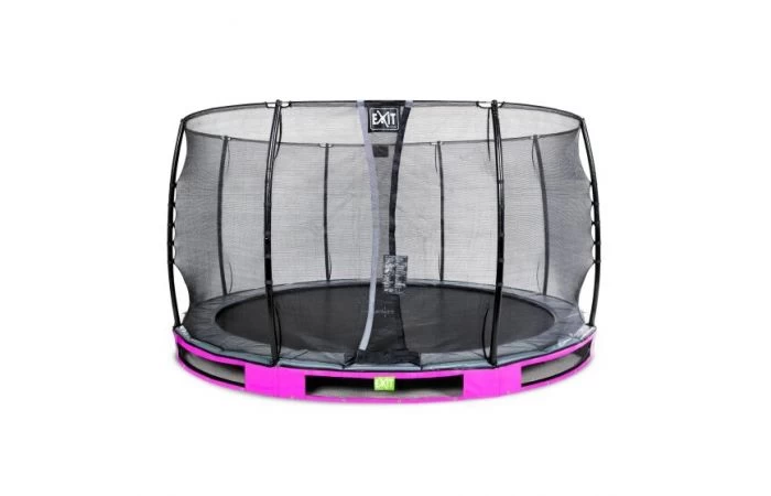 EXIT Elegant Inground Trampoline Met Economy Veiligheidsnet 366 Paars 1 EXIT Elegant Inground Trampoline Met Economy Veiligheidsnet 366 Paars