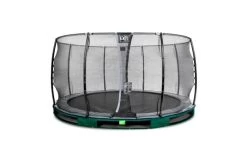 EXIT Elegant Inground Trampoline Met Economy Veiligheidsnet 427 Groen