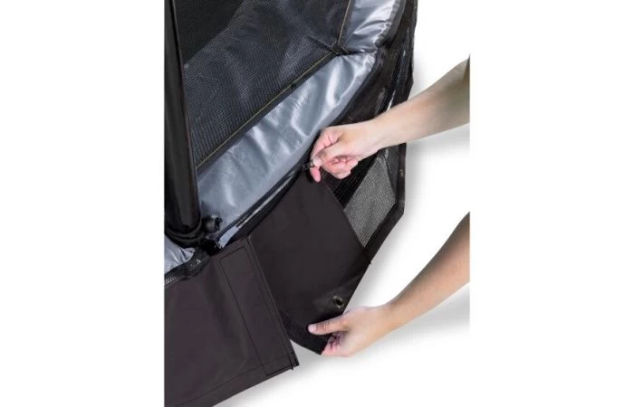 EXIT Elegant Premium Inground Trampoline Met Deluxe Veiligheidsnet 366 Zwart 4 EXIT Elegant Premium Inground Trampoline Met Deluxe Veiligheidsnet 366 Zwart - Afbeelding 4