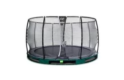 EXIT Elegant Premium Inground Trampoline Met Deluxe Veiligheidsnet 427 Groen