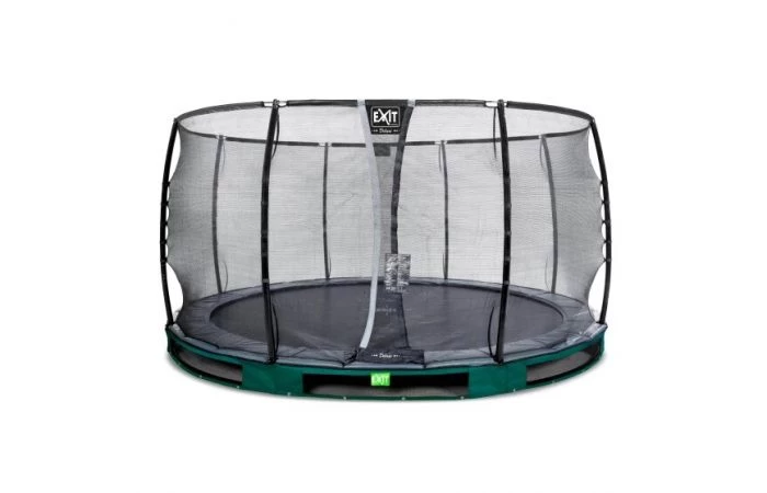 EXIT Elegant Premium Inground Trampoline Met Deluxe Veiligheidsnet 427 Groen 1 EXIT Elegant Premium Inground Trampoline Met Deluxe Veiligheidsnet 427 Groen