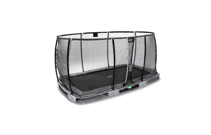 EXIT Elegant Premium Inground Trampoline Met Deluxe Veiligheidsnet 214x366 Grijs 2 EXIT Elegant Premium Inground Trampoline Met Deluxe Veiligheidsnet 214x366 Grijs - Afbeelding 2
