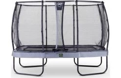 EXIT Elegant Trampoline Premium Met Deluxe Veiligheidsnet 214x366 Grijs