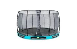 EXIT Elegant Inground Trampoline Met Economy Veiligheidsnet 366 Blauw