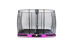 EXIT Elegant Inground Trampoline Met Economy Veiligheidsnet 214x366 Paars