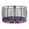 EXIT Elegant Premium Inground Trampoline Met Deluxe Veiligheidsnet 366 Paars