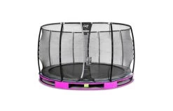 EXIT Elegant Premium Inground Trampoline Met Deluxe Veiligheidsnet 366 Paars
