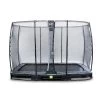 EXIT Elegant Inground Trampoline Met Economy Veiligheidsnet 214x366 Zwart