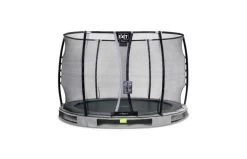 EXIT Elegant Premium Inground Trampoline Met Deluxe Veiligheidsnet 305 Grijs