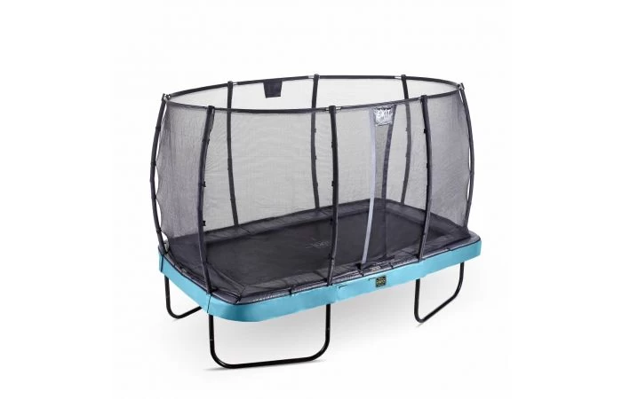 EXIT Elegant Premium Trampoline Met Deluxe Veiligheidsnet 244x427 Blauw 2 EXIT Elegant Premium Trampoline Met Deluxe Veiligheidsnet 244x427 Blauw - Afbeelding 2
