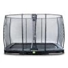EXIT Elegant Inground Trampoline Met Economy Veiligheidsnet 244x427 Zwart