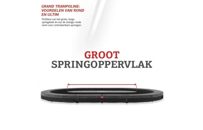 BERG Ultim Grand Favorit InGround Trampoline Sports 520x345 Groen 7 BERG Ultim Grand Favorit InGround Trampoline Sports 520x345 Groen - Afbeelding 7
