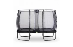 EXIT Elegant Trampoline Met Economy Veiligheidsnet 214x366 Zwart