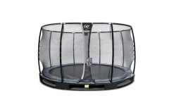 EXIT Elegant Premium Inground Trampoline Met Deluxe Veiligheidsnet 366 Zwart