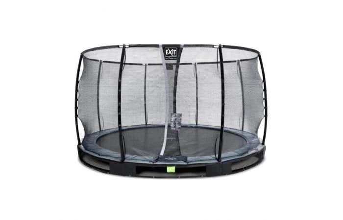 EXIT Elegant Premium Inground Trampoline Met Deluxe Veiligheidsnet 366 Zwart 1 EXIT Elegant Premium Inground Trampoline Met Deluxe Veiligheidsnet 366 Zwart