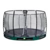 EXIT Elegant Premium Inground Trampoline Met Deluxe Veiligheidsnet 366 Groen