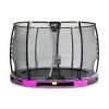EXIT Elegant Premium Inground Trampoline Met Deluxe Veiligheidsnet 305 Paars