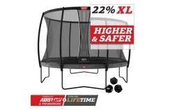 BERG Champion Regular 430 Grijs Levels + Veiligheidsnet Deluxe Xl