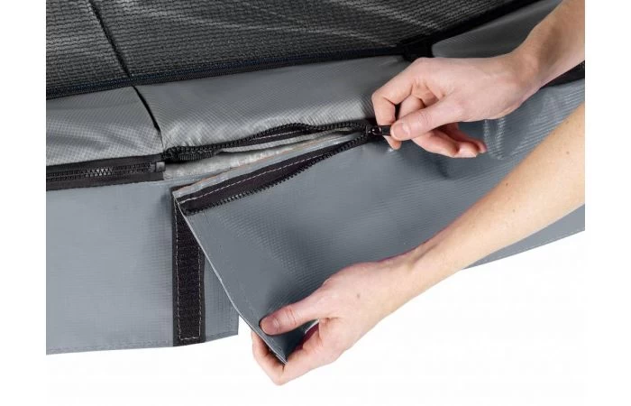 EXIT Elegant Trampoline Met Economy Veiligheidsnet 214x366 Grijs 9 EXIT Elegant Trampoline Met Economy Veiligheidsnet 214x366 Grijs - Afbeelding 9
