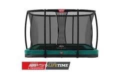BERG Ultim Champion InGround 330x220 Groen + Veiligheidsnet Deluxe
