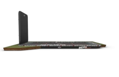 BERG Ultim Pro Bouncer FlatGround 500 AeroWall 2x2 Zwart/Grijs