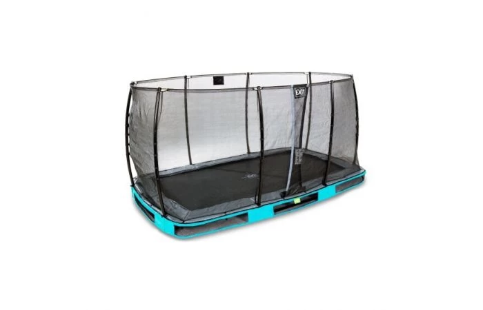 EXIT Elegant Inground Trampoline Met Economy Veiligheidsnet 244x427 Blauw 2 EXIT Elegant Inground Trampoline Met Economy Veiligheidsnet 244x427 Blauw - Afbeelding 2