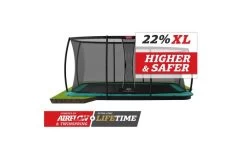 BERG Ultim Champion FlatGround 410x250 Groen + Veiligheidsnet Deluxe Xl
