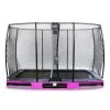 EXIT Elegant Inground Trampoline Met Economy Veiligheidsnet 244x427 Paars