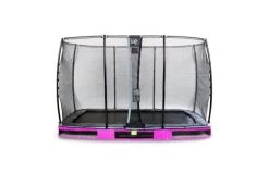 EXIT Elegant Inground Trampoline Met Economy Veiligheidsnet 244x427 Paars