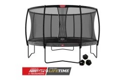 BERG Champion Regular 430 Grijs Levels + Veiligheidsnet Deluxe