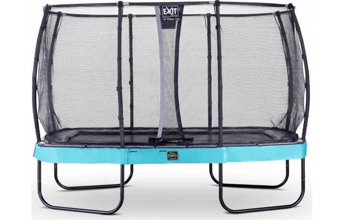 EXIT Elegant Premium Trampoline Met Deluxe Veiligheidsnet 244x427 Blauw 1 EXIT Elegant Premium Trampoline Met Deluxe Veiligheidsnet 244x427 Blauw