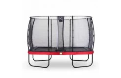 EXIT Elegant Trampoline Met Economy Veiligheidsnet 244x427 Cm Rood