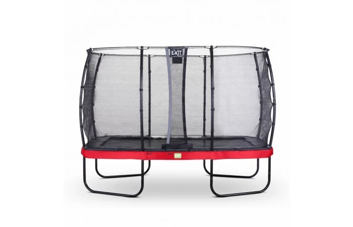 EXIT Elegant Trampoline Met Economy Veiligheidsnet 244x427 Cm Rood 1 EXIT Elegant Trampoline Met Economy Veiligheidsnet 244x427 Cm Rood