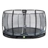 EXIT Elegant Premium Inground Trampoline Met Deluxe Veiligheidsnet 427 Zwart