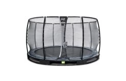 EXIT Elegant Premium Inground Trampoline Met Deluxe Veiligheidsnet 427 Zwart