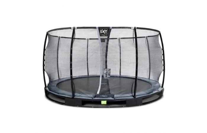 EXIT Elegant Premium Inground Trampoline Met Deluxe Veiligheidsnet 427 Zwart 1 EXIT Elegant Premium Inground Trampoline Met Deluxe Veiligheidsnet 427 Zwart