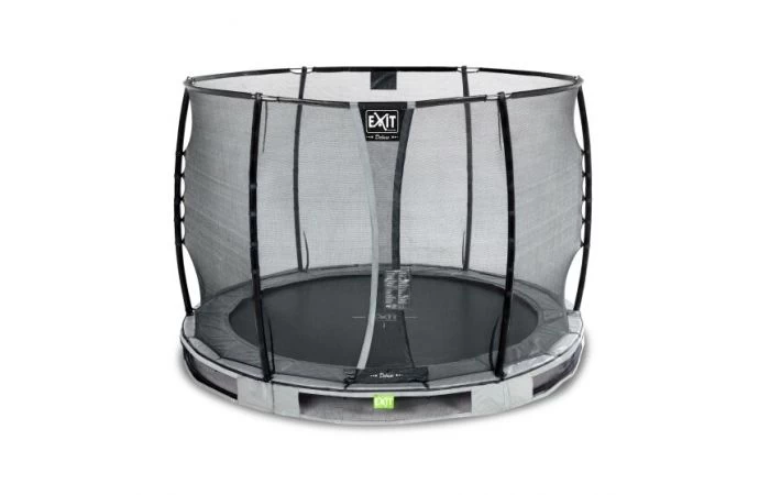 EXIT Elegant Premium Inground Trampoline Met Deluxe Veiligheidsnet 305 Grijs 2 EXIT Elegant Premium Inground Trampoline Met Deluxe Veiligheidsnet 305 Grijs - Afbeelding 2