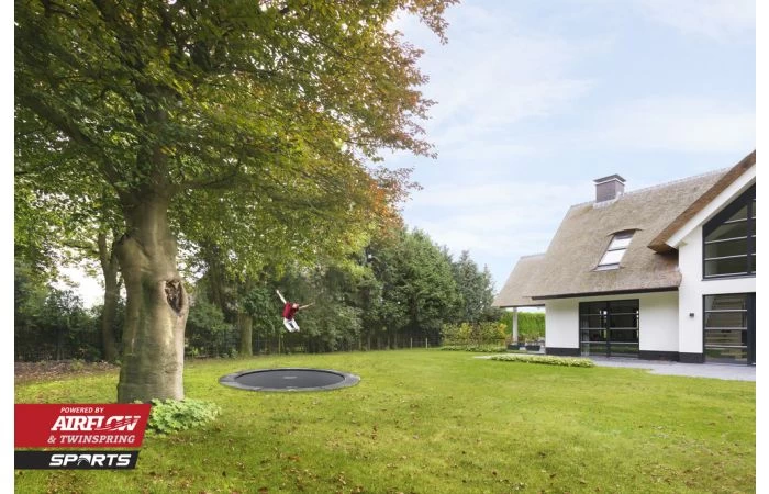 BERG Elite FlatGround Trampoline Sports 330 Grijs 2 BERG Elite FlatGround Trampoline Sports 330 Grijs - Afbeelding 2