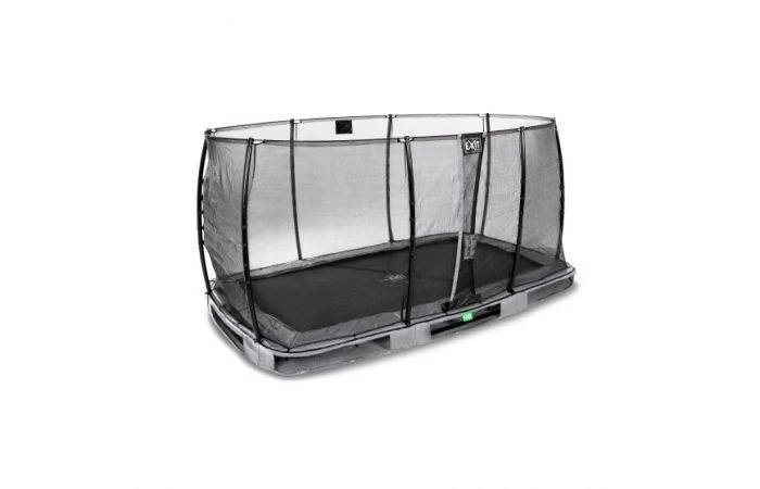 EXIT Elegant Inground Trampoline Met Economy Veiligheidsnet 244x427 Grijs 2 EXIT Elegant Inground Trampoline Met Economy Veiligheidsnet 244x427 Grijs - Afbeelding 2