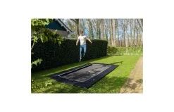 EXIT Dynamic Groundlevel 305x519 Zwart -Beste Trampoline Winkel exit dynamic groundlevel trampoline 244x427cm met freezone veiligheidstegels zwart 3 2