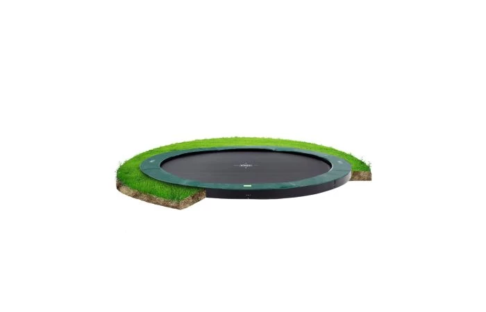 EXIT InTerra GroundLevel Trampoline 366cm Groen 1 EXIT InTerra GroundLevel Trampoline 366cm Groen