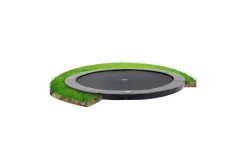 EXIT InTerra GroundLevel 427cm Trampoline Grijs