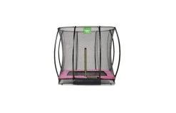 EXIT Silhouette Inground Trampoline Met Veiligheidsnet 153x214 Roze