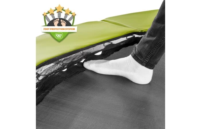 EXIT Silhouette Inground Trampoline Met Veiligheidsnet 214x305 Groen 4 EXIT Silhouette Inground Trampoline Met Veiligheidsnet 214x305 Groen - Afbeelding 4