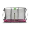EXIT Silhouette Inground Trampoline Met Veiligheidsnet 214x305 Roze