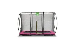EXIT Silhouette Inground Trampoline Met Veiligheidsnet 214x305 Roze