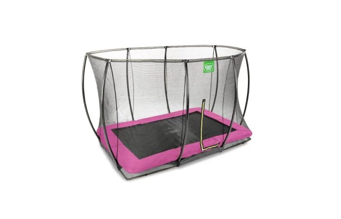 EXIT Silhouette Inground Trampoline Met Veiligheidsnet 244x366 Roze 3 EXIT Silhouette Inground Trampoline Met Veiligheidsnet 244x366 Roze - Afbeelding 3