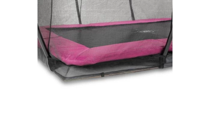 EXIT Silhouette Inground Trampoline Met Veiligheidsnet 244x366 Roze 4 EXIT Silhouette Inground Trampoline Met Veiligheidsnet 244x366 Roze - Afbeelding 4